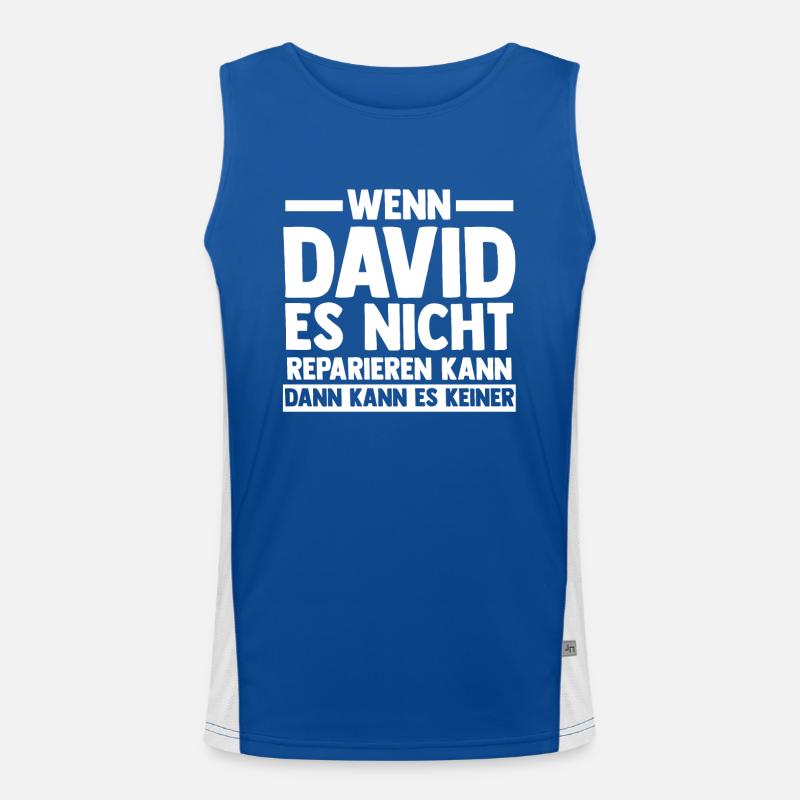 David Funktionelles Kontrast-Tank Top für Männer 