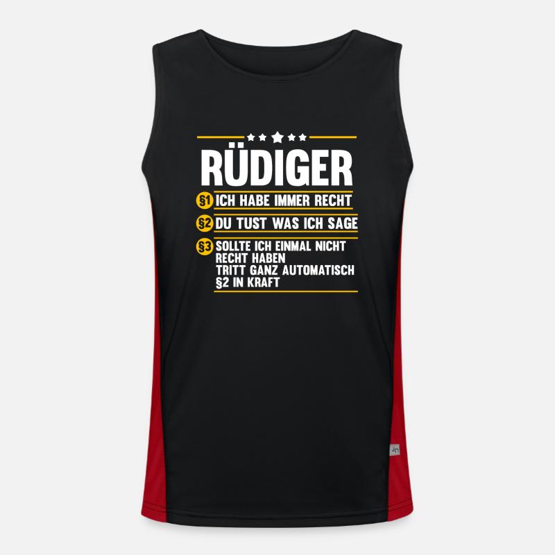 Rüdiger Funktionelles Kontrast-Tank Top für Männer 