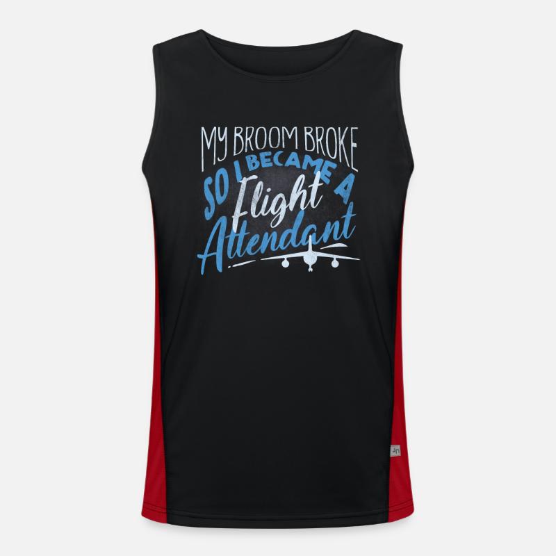 Flight attendants, for flight attendants, flight attendants Men's Functional Contrast Tank Top 