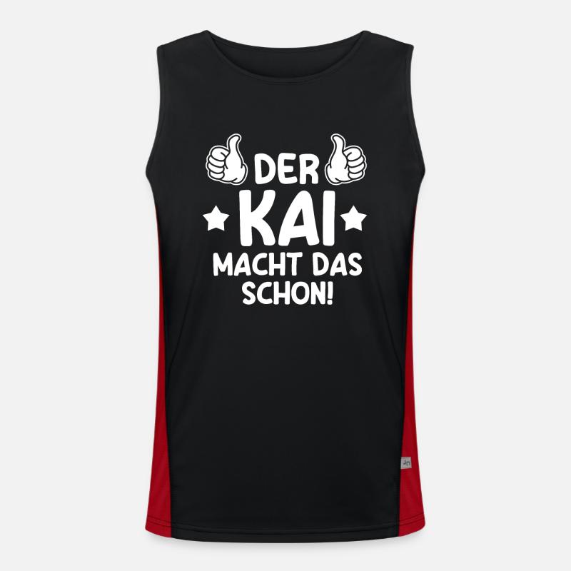 Kai Funktionelles Kontrast-Tank Top für Männer 