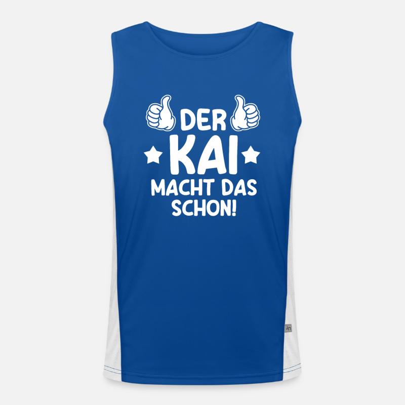 Kai Funktionelles Kontrast-Tank Top für Männer 