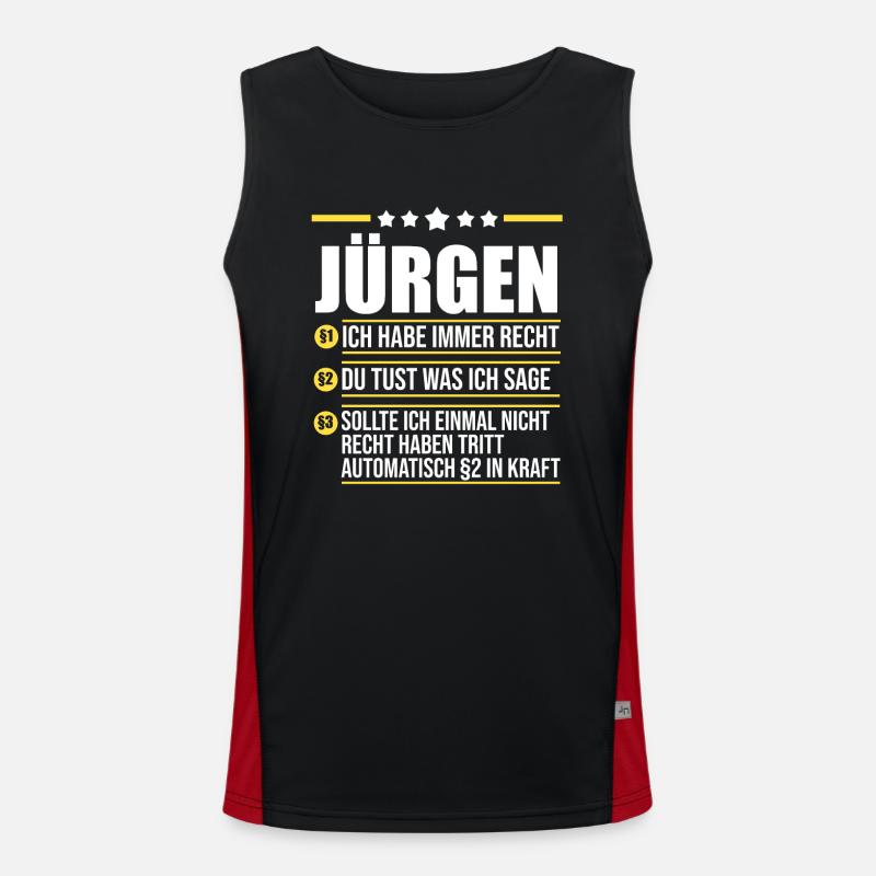 Jürgen Funktionelles Kontrast-Tank Top für Männer 