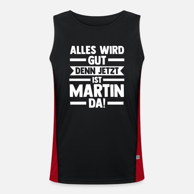Martin Funktionelles Kontrast-Tank Top für Männer 