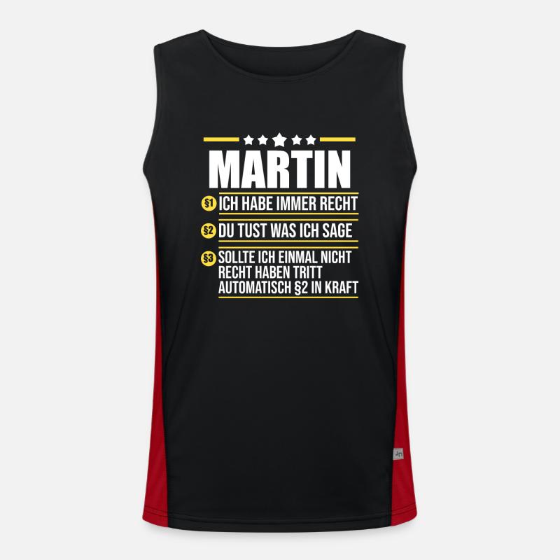 Martin Funktionelles Kontrast-Tank Top für Männer 