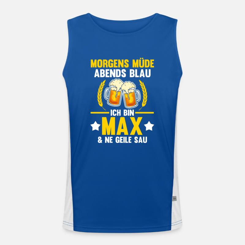 Max Funktionelles Kontrast-Tank Top für Männer 