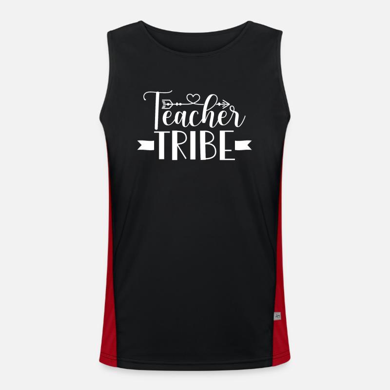 Teacher Group Design Men's Functional Contrast Tank Top 