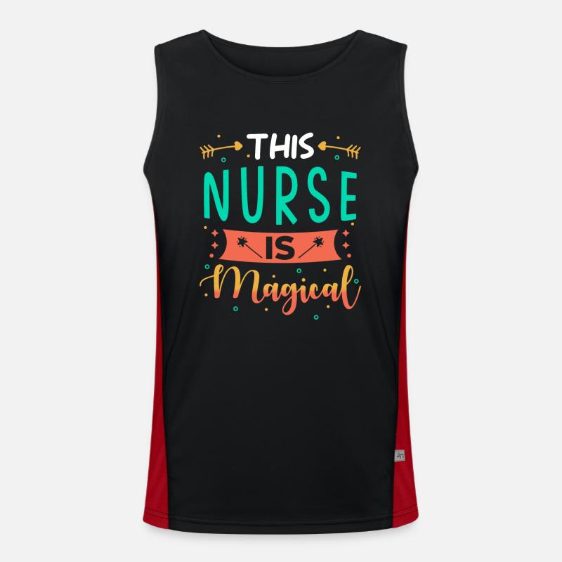 Nurse Gift Men's Functional Contrast Tank Top 