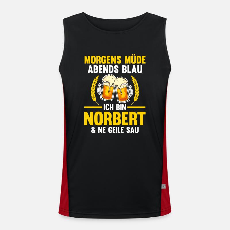 Norbert Funktionelles Kontrast-Tank Top für Männer 