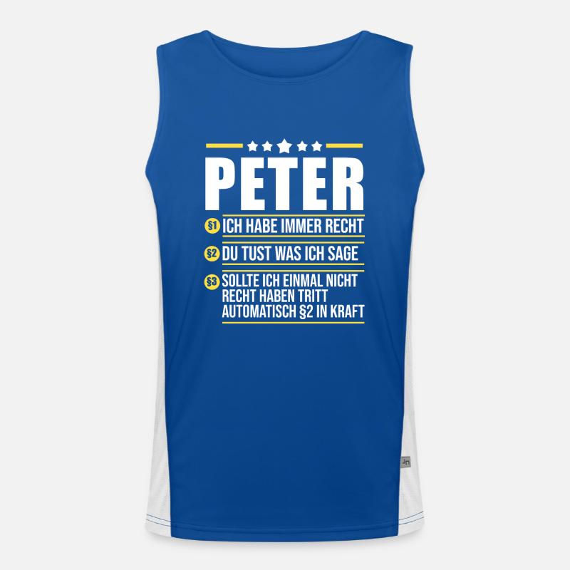 Peter Funktionelles Kontrast-Tank Top für Männer 