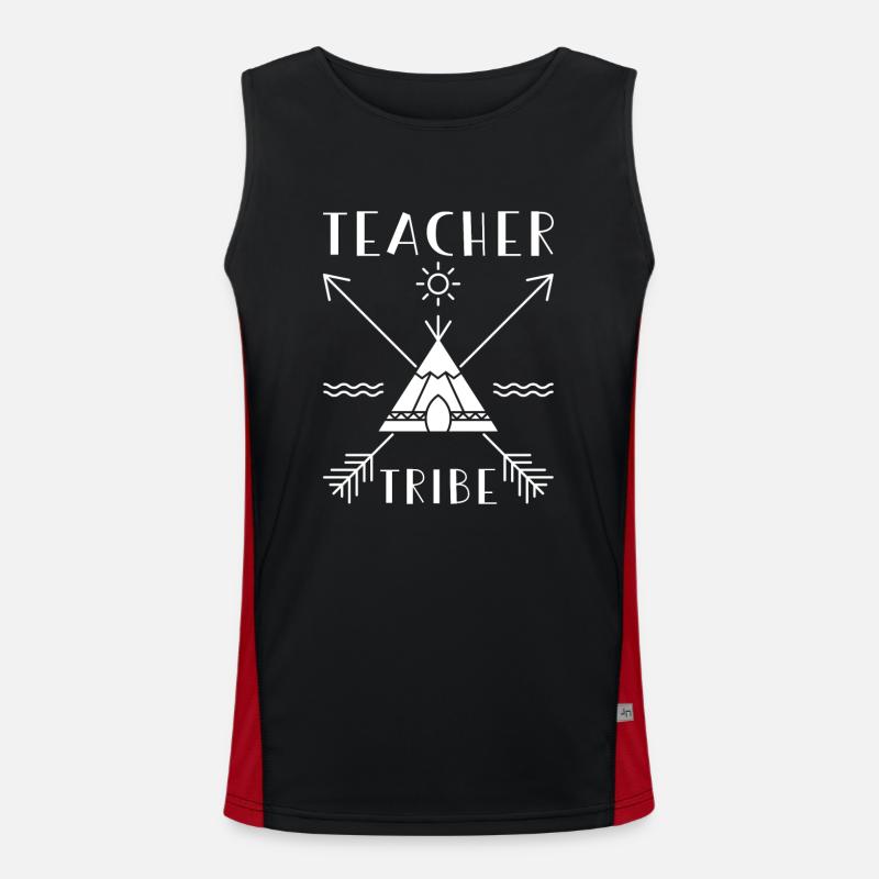 Teacher Group Design Men's Functional Contrast Tank Top 