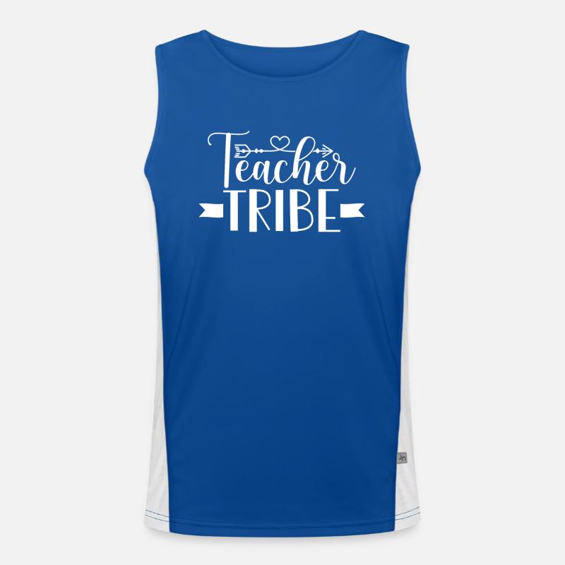Teacher Group Design Men's Functional Contrast Tank Top 