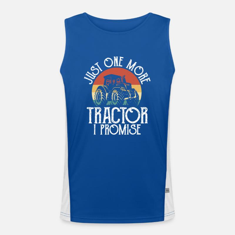 Nur noch ein Traktor, den ich verspreche Funktionelles Kontrast-Tank Top für Männer 
