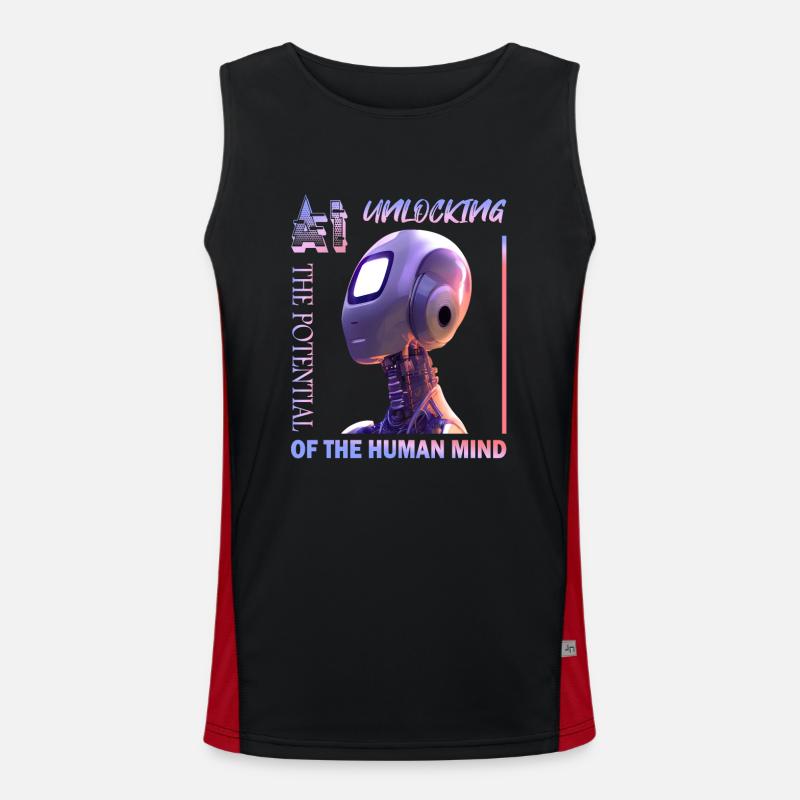 Unlocking Potential with AI Men's Functional Contrast Tank Top 