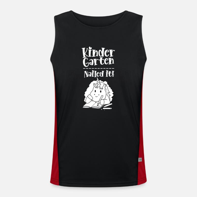 Kindergarten Volltreff First Class Enrollment Men's Functional Contrast Tank Top 