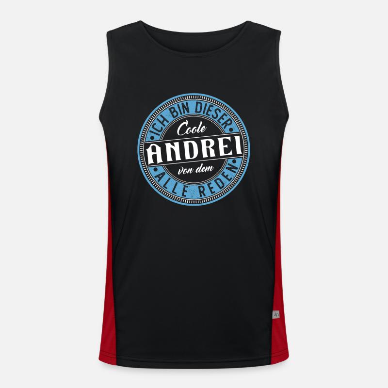 Andrei Geschenkidee Geschenk Geburtstag Funktionelles Kontrast-Tank Top für Männer 