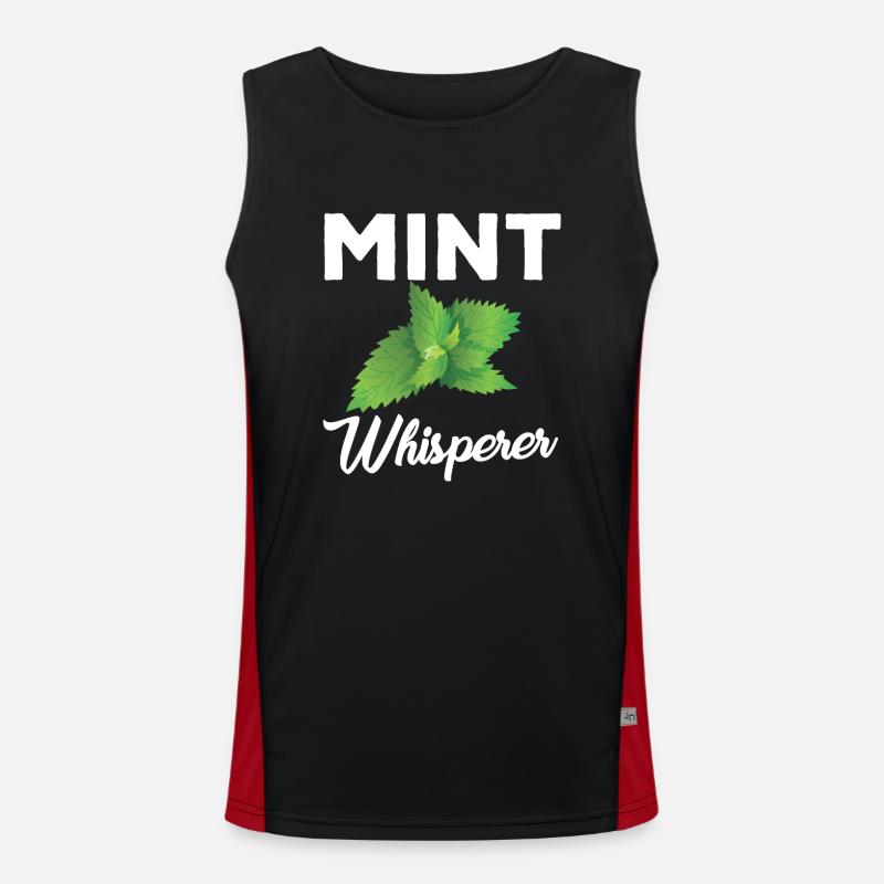 Minze Flüsterer Funktionelles Kontrast-Tank Top für Männer 