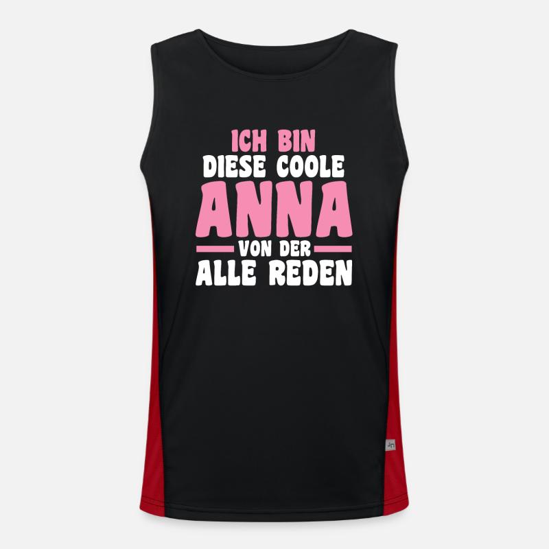 Anna Funktionelles Kontrast-Tank Top für Männer 
