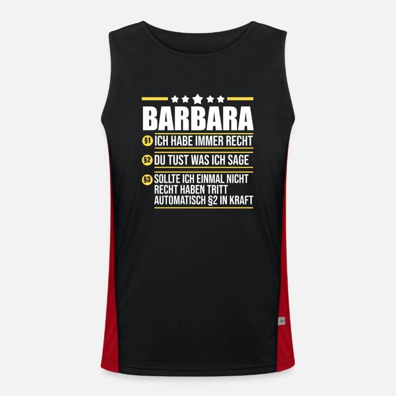 Barbara Funktionelles Kontrast-Tank Top für Männer 