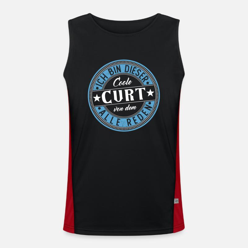 Curt Geschenkidee Geschenk Geburtstag Funktionelles Kontrast-Tank Top für Männer 