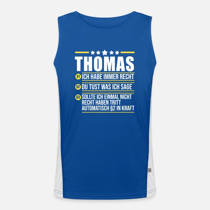 Thomas Funktionelles Kontrast-Tank Top für Männer 