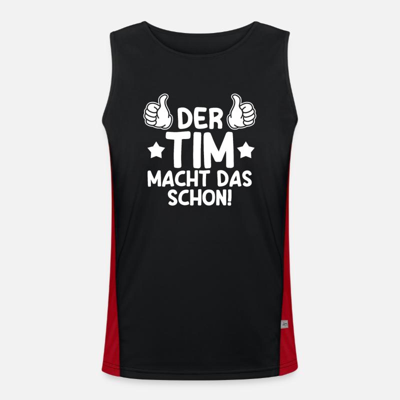 Tim Funktionelles Kontrast-Tank Top für Männer 