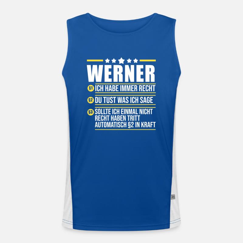 Werner Funktionelles Kontrast-Tank Top für Männer 