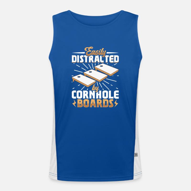 Cornhole Throwing Cornhole Player Cornhole Lover Cornhole lover Débardeur respirant contrasté Homme 