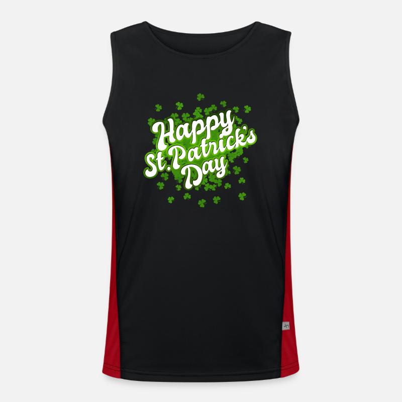Bonne Saint-Patrick - Trèfle - Trèfle Débardeur respirant contrasté Homme 