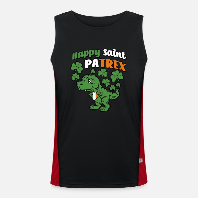 St Patrick's Day - Pun - Shamrock Men's Functional Contrast Tank Top 