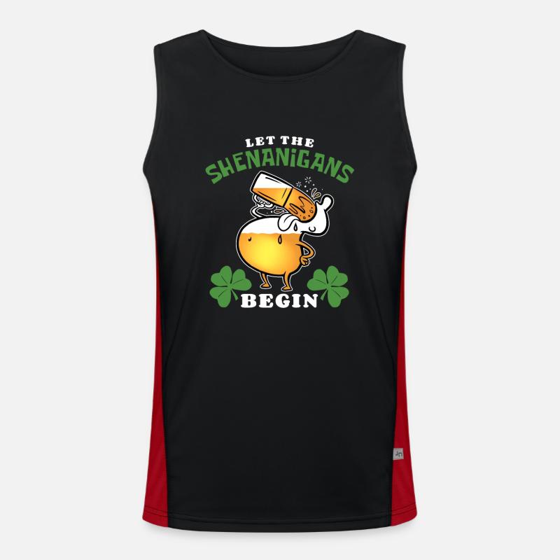 St Patrick’s Day - Manigances - Bière - Trèfle Débardeur respirant contrasté Homme 