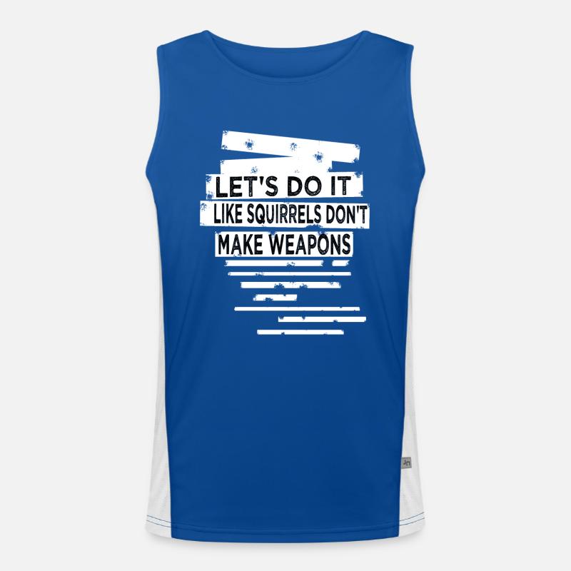 present present idea disarmament 60s Men's Functional Contrast Tank Top 