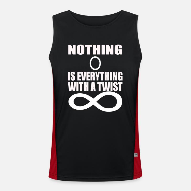 funny math physics science Men's Functional Contrast Tank Top 