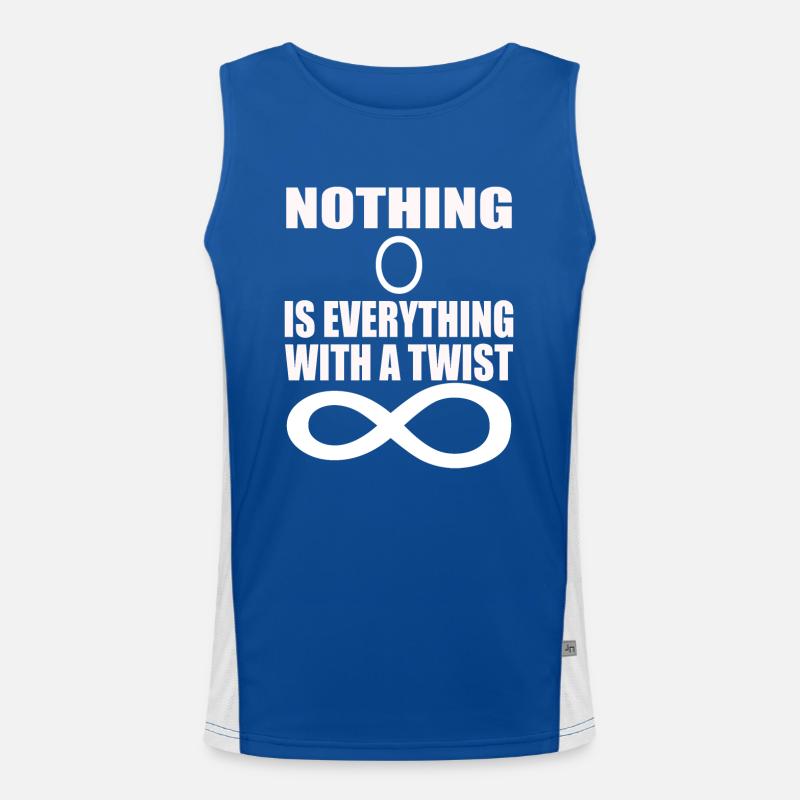 funny math physics science Men's Functional Contrast Tank Top 