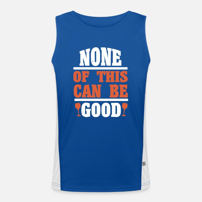 NICHTS DAVON KANN GUT SEIN Funktionelles Kontrast-Tank Top für Männer 