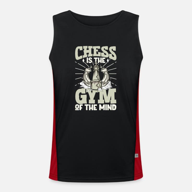 Joueur d’échecs échiquier Jeu d’échecs Débardeur respirant contrasté Homme 