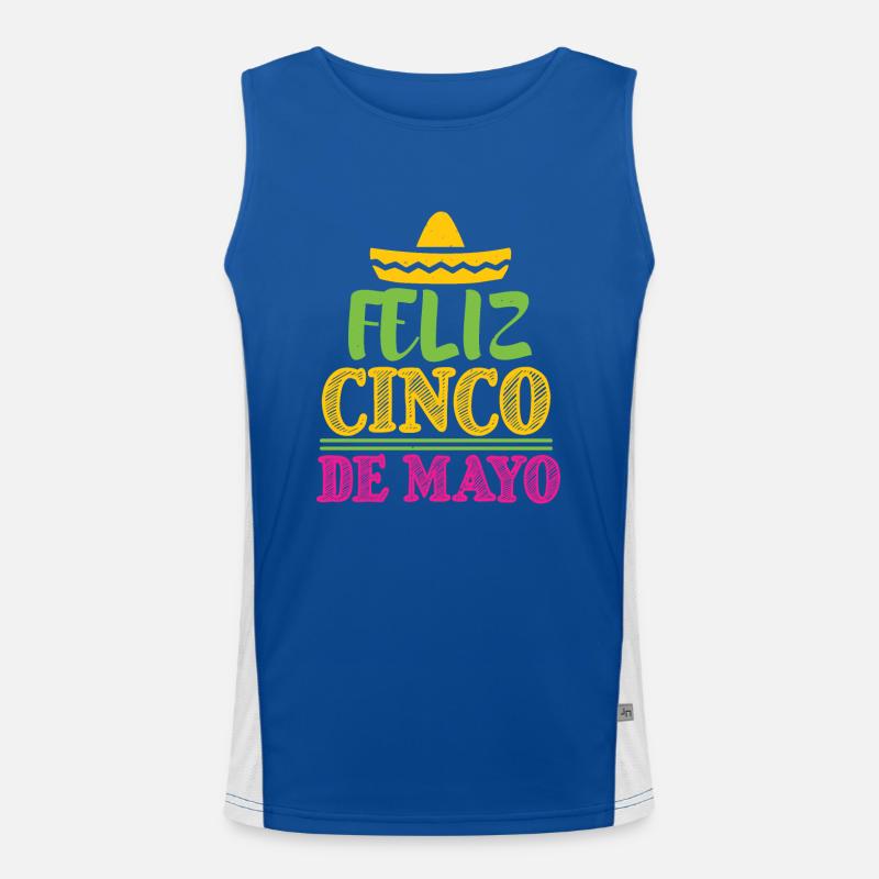 FELIZ CINCO DE MAYO 2 Men's Functional Contrast Tank Top 
