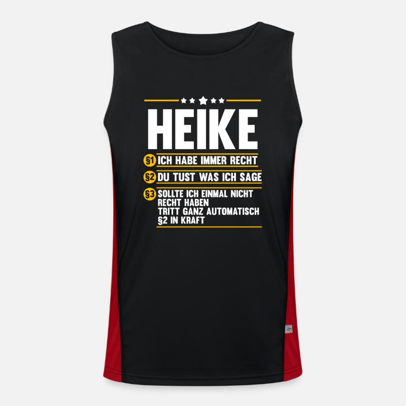 Heike Funktionelles Kontrast-Tank Top für Männer 