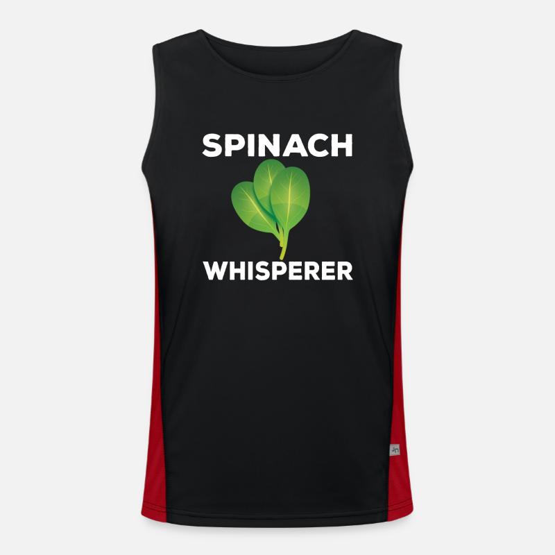 Spinatflüsterer Funktionelles Kontrast-Tank Top für Männer 