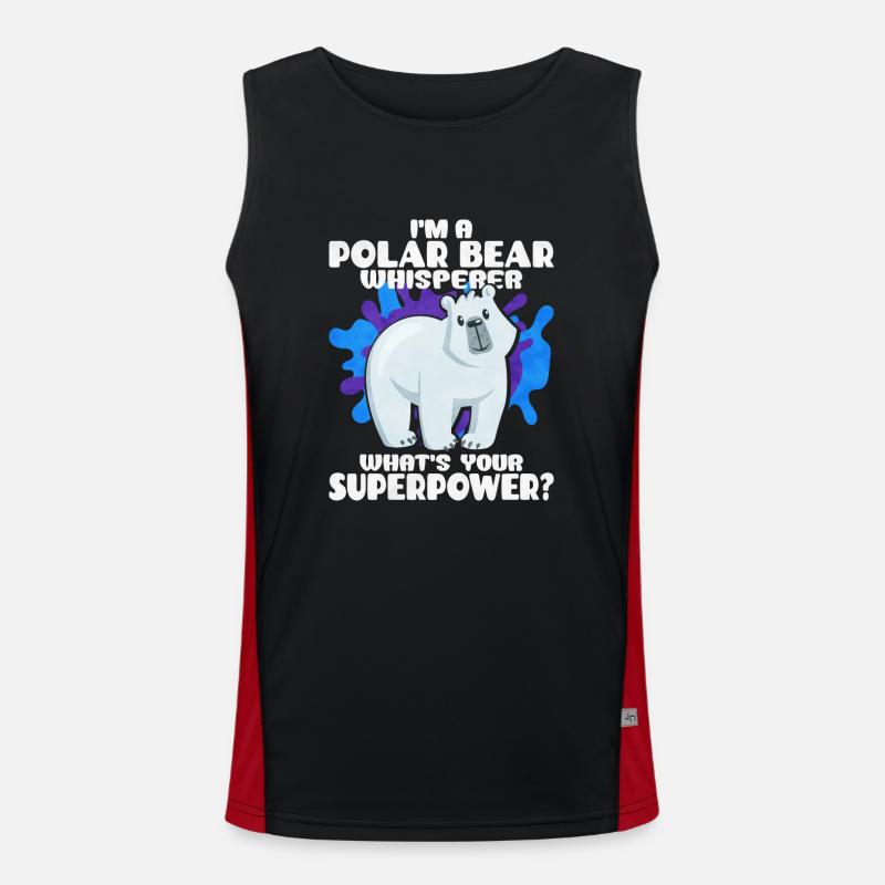 Polar bear Men's Functional Contrast Tank Top 