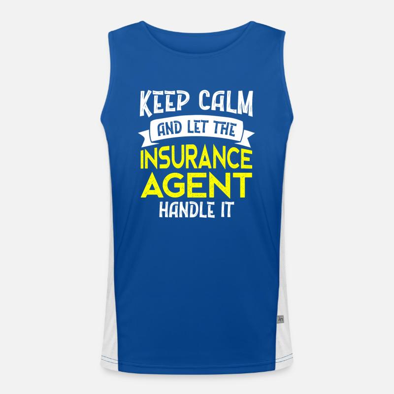 Insurance agent Men's Functional Contrast Tank Top 
