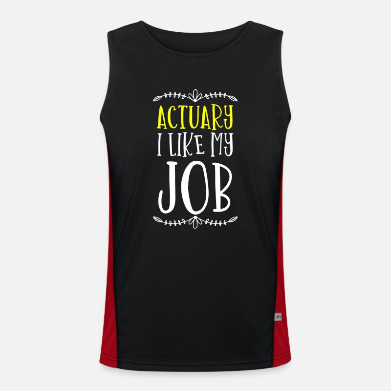 insurance agent Men's Functional Contrast Tank Top 