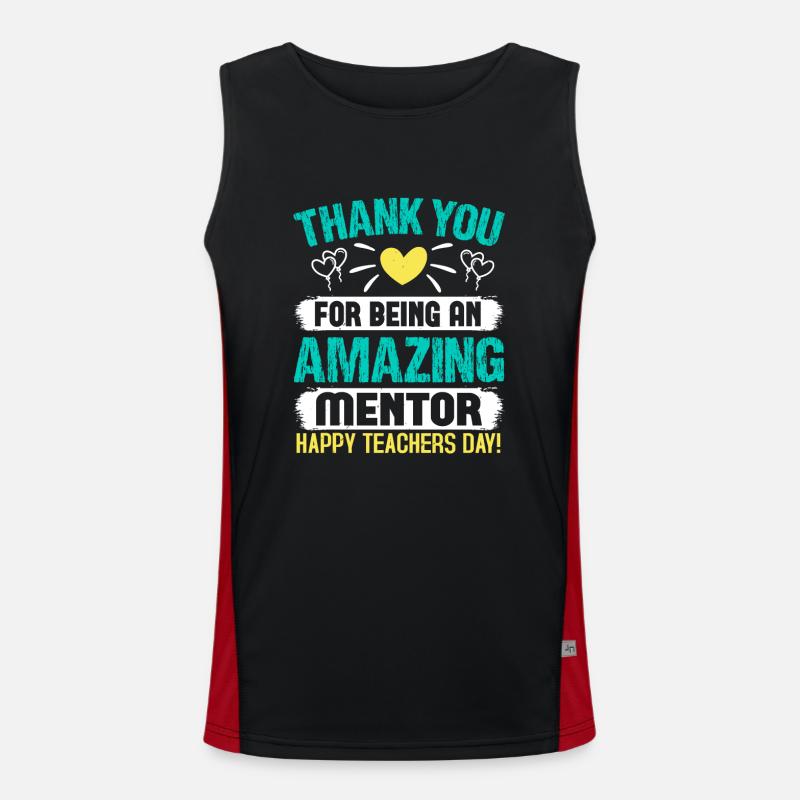 DANKE, DASS DU EIN GROSSARTIGER MENTOR BIST Funktionelles Kontrast-Tank Top für Männer 