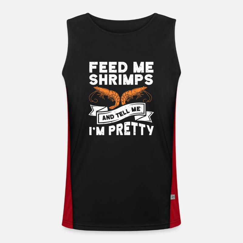 Meeresfrüchte Liebhaber Geschenk Meeresfrucht Funktionelles Kontrast-Tank Top für Männer 