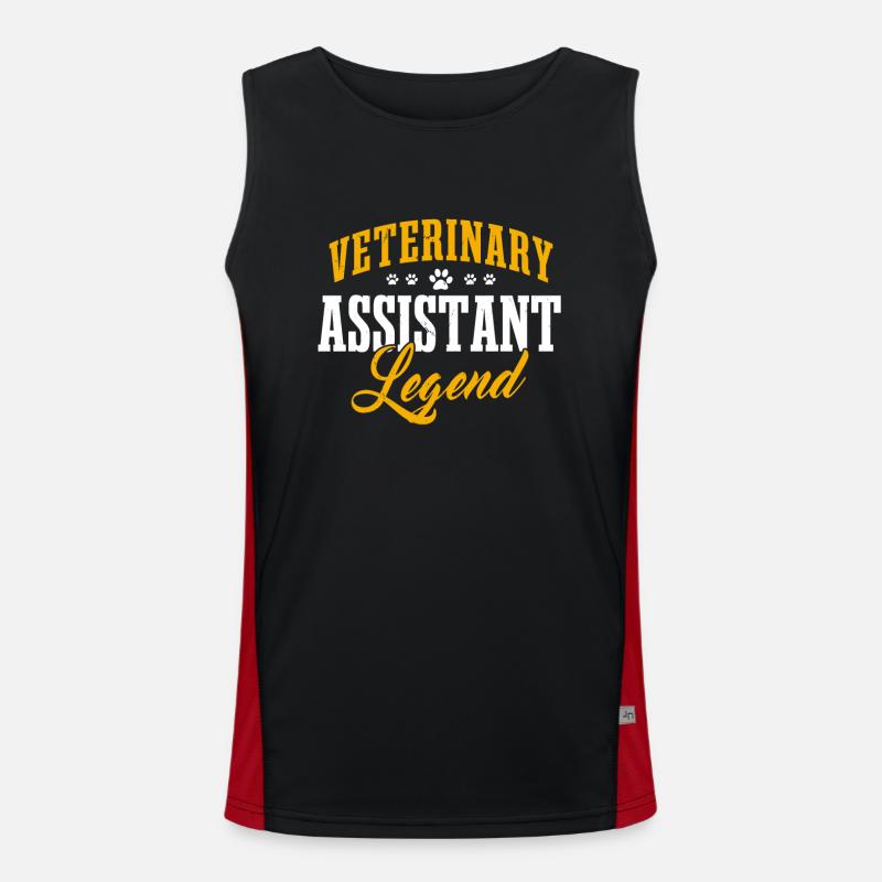 Veterinary Assistant Legend Men's Functional Contrast Tank Top 