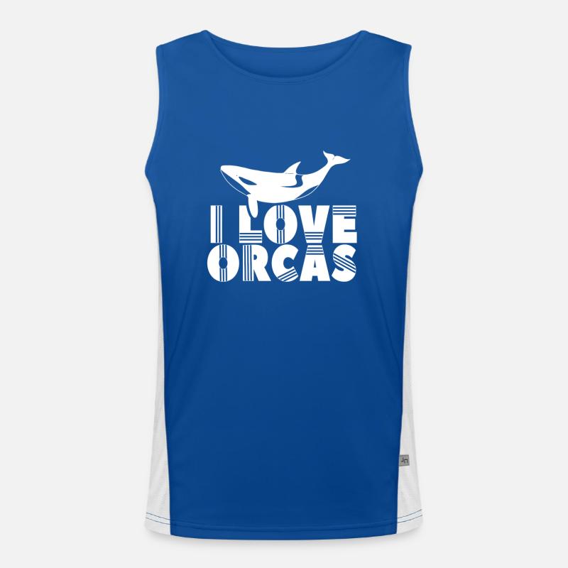 J’aime les orques Baleine Mer Orque Protect Débardeur respirant contrasté Homme 