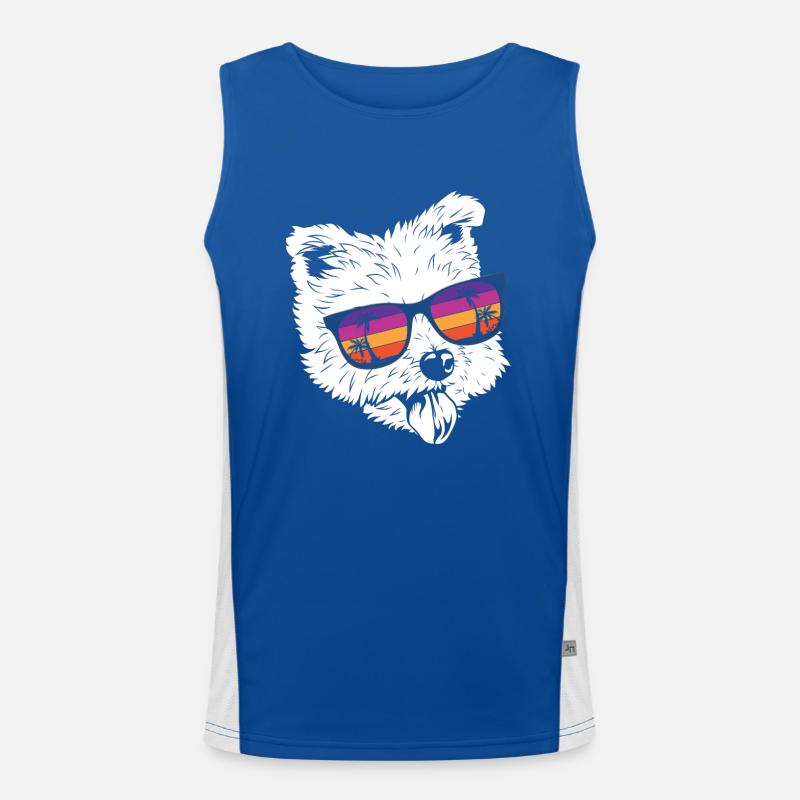 West highland terrier Funktionelles Kontrast-Tank Top für Männer 