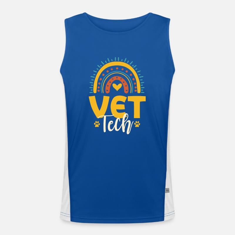 Veterinary Technician Men's Functional Contrast Tank Top 