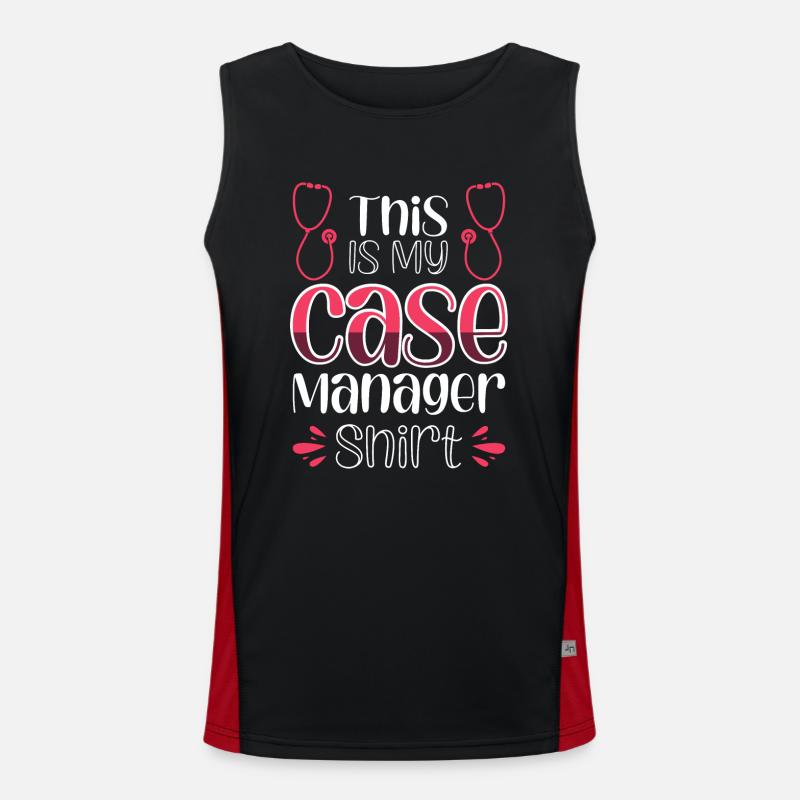 This Is My Case Manager Shirt Men's Functional Contrast Tank Top 