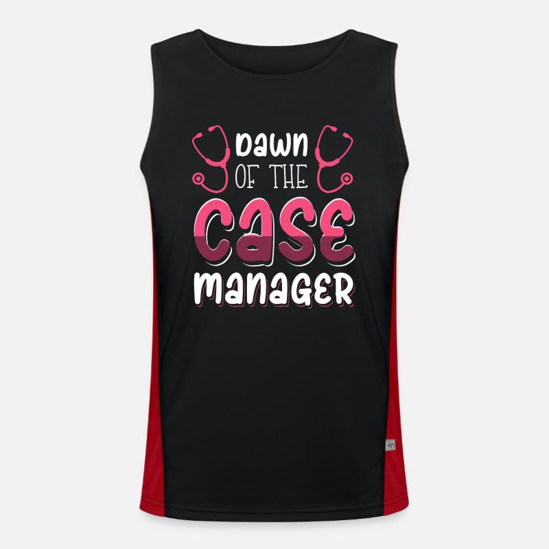 Die Morgendämmerung des Case Managers Funktionelles Kontrast-Tank Top für Männer 