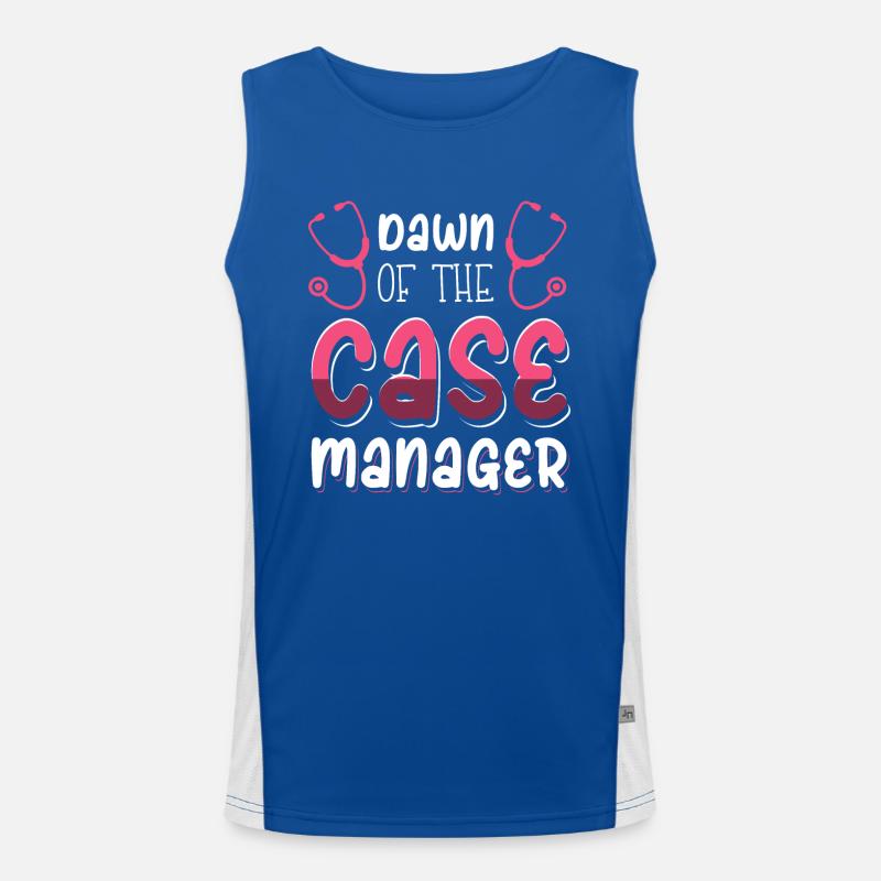 Die Morgendämmerung des Case Managers Funktionelles Kontrast-Tank Top für Männer 
